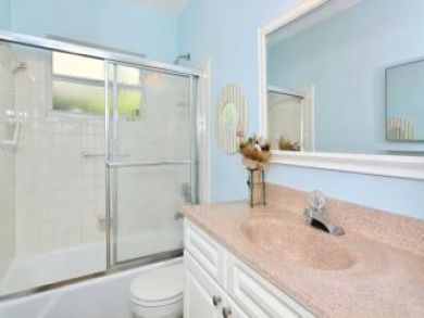 Bathroom with shower in tub